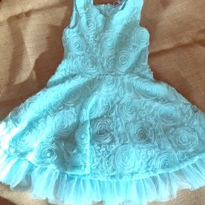 Lite Blue Floral Dress.